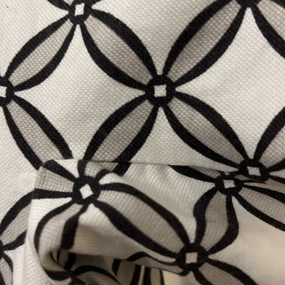 Coldwater creek geo design short sleeve blazer SZ 20-22 black & white work wear - Picture 13 of 14